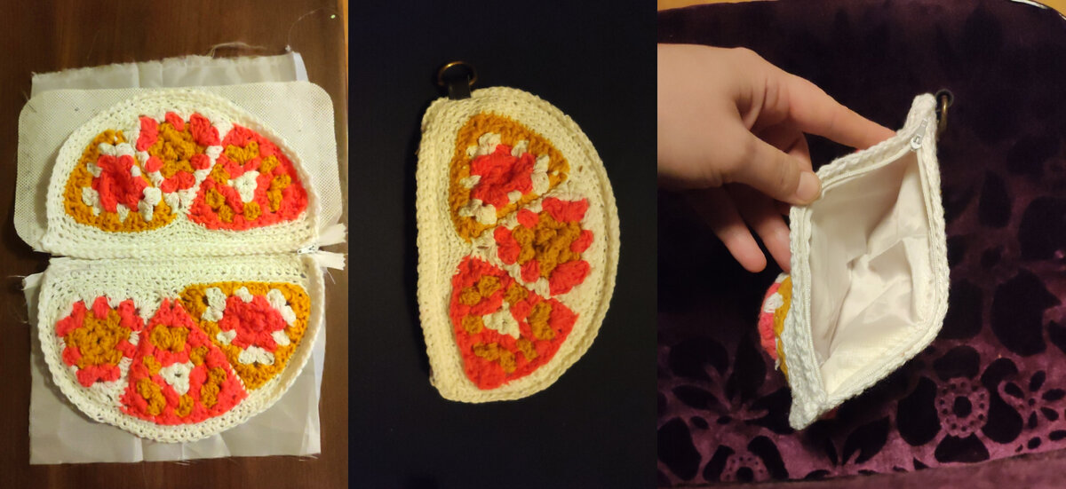 Работа от начала до конца. Клатч ПИЦЦА. 