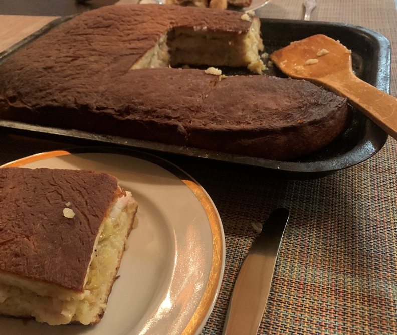 Пирог рыбный в печи