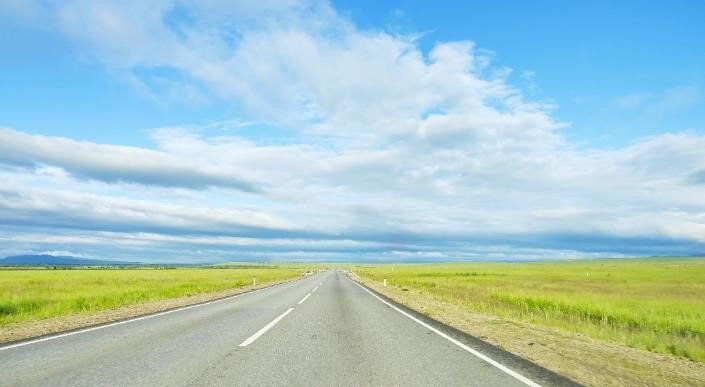    Дорога в Бурятии