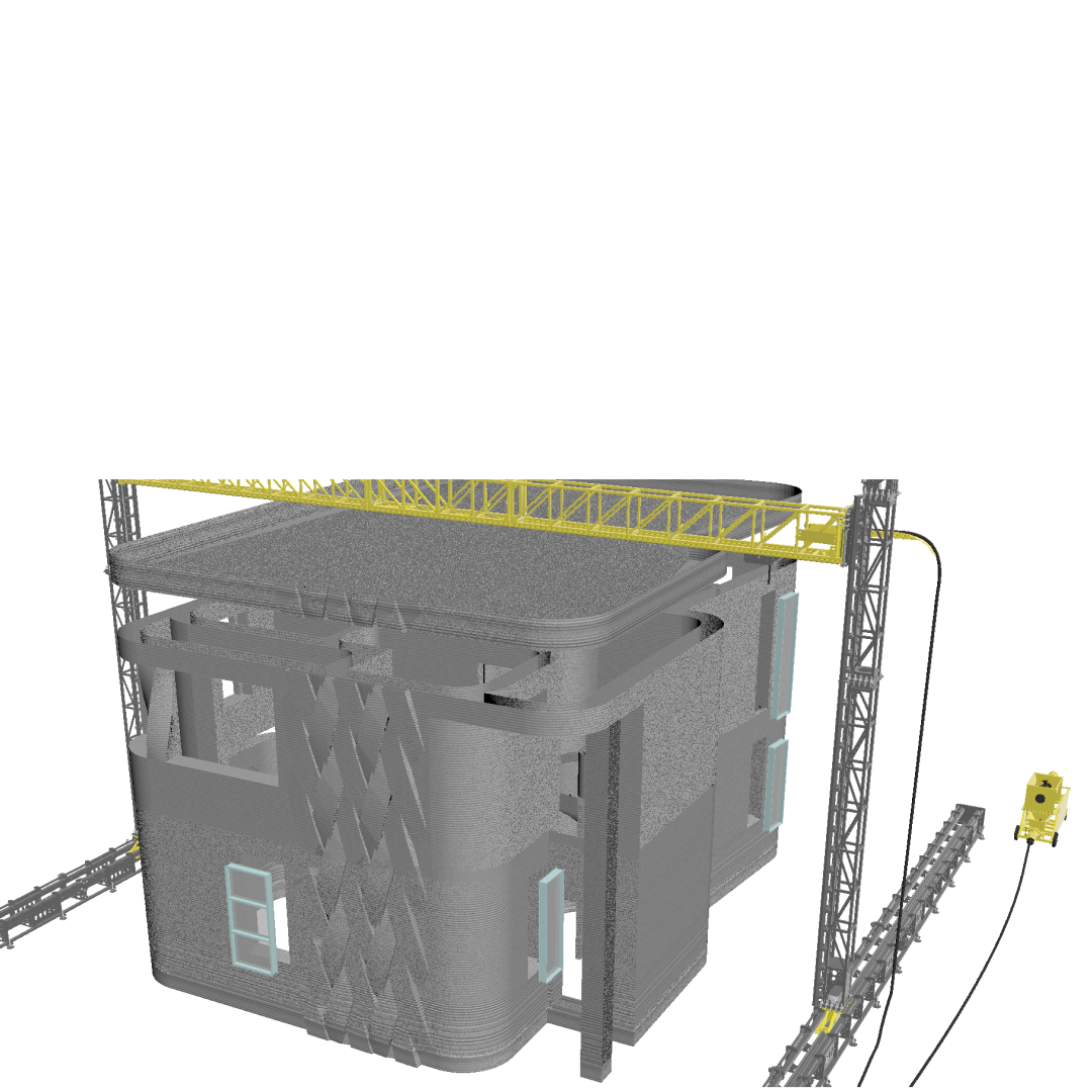 Внешний вид строительного 3D-принтера производства "Смартбилд"