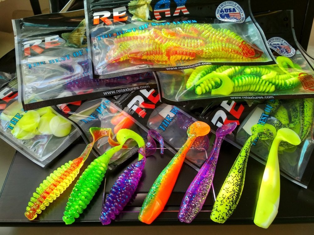 Приманки Relax — 21 модель, объединённая качественным силиконом и продуманной формой.
