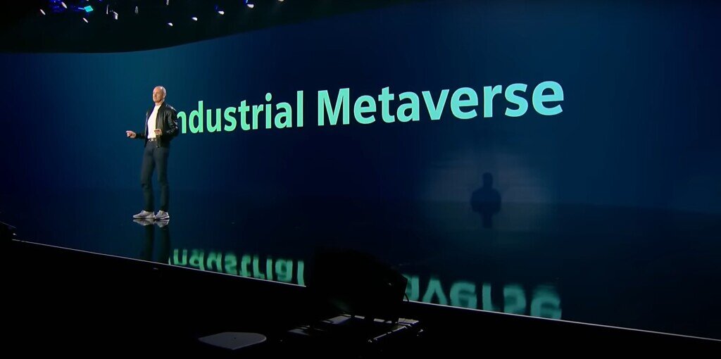 Генеральный директор Siemens д-р Роланд Буш выступает с основным докладом на выставке CES 2024.