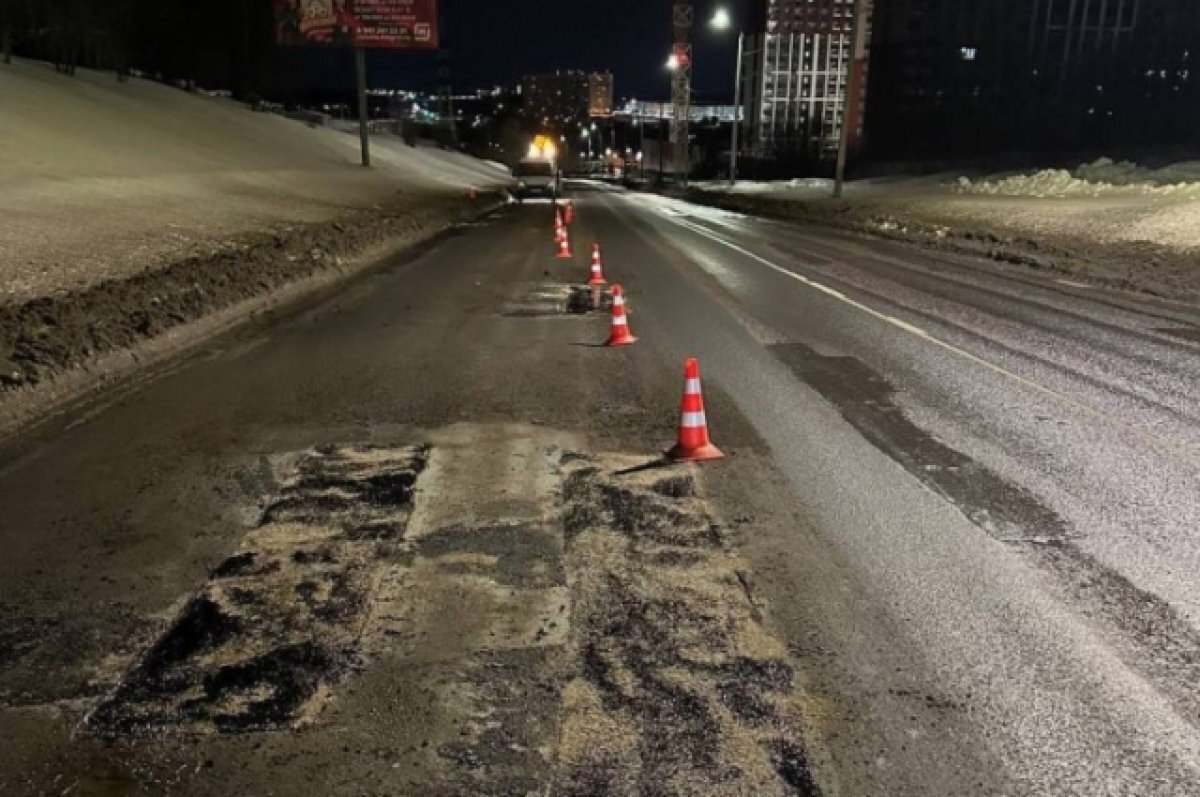    На некоторых улицах Тулы провели ямочный ремонт дорог