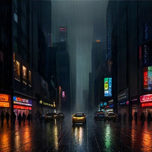 Ливень по мнению нейросетей