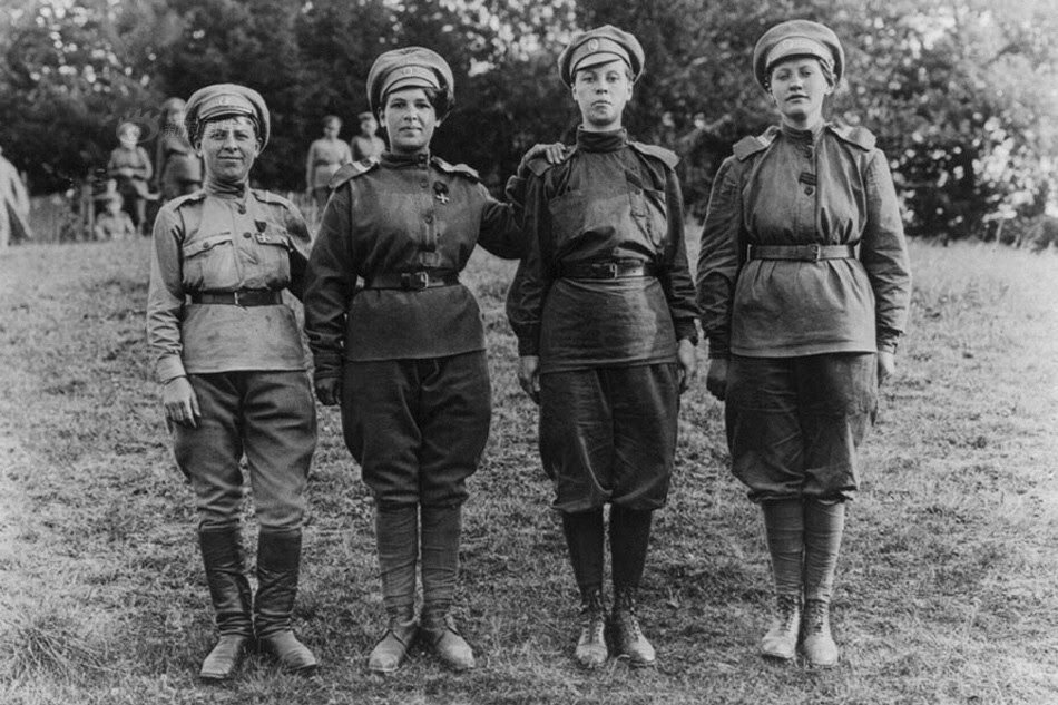 Женщины-военные во время Первой Мировой войны.