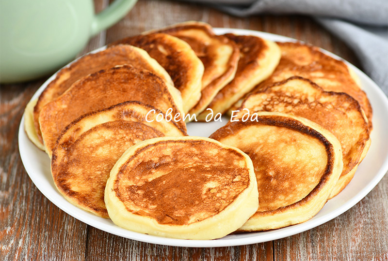 Оладьи из творожка (4 ингредиента, быстро, нежно и очень вкусно)