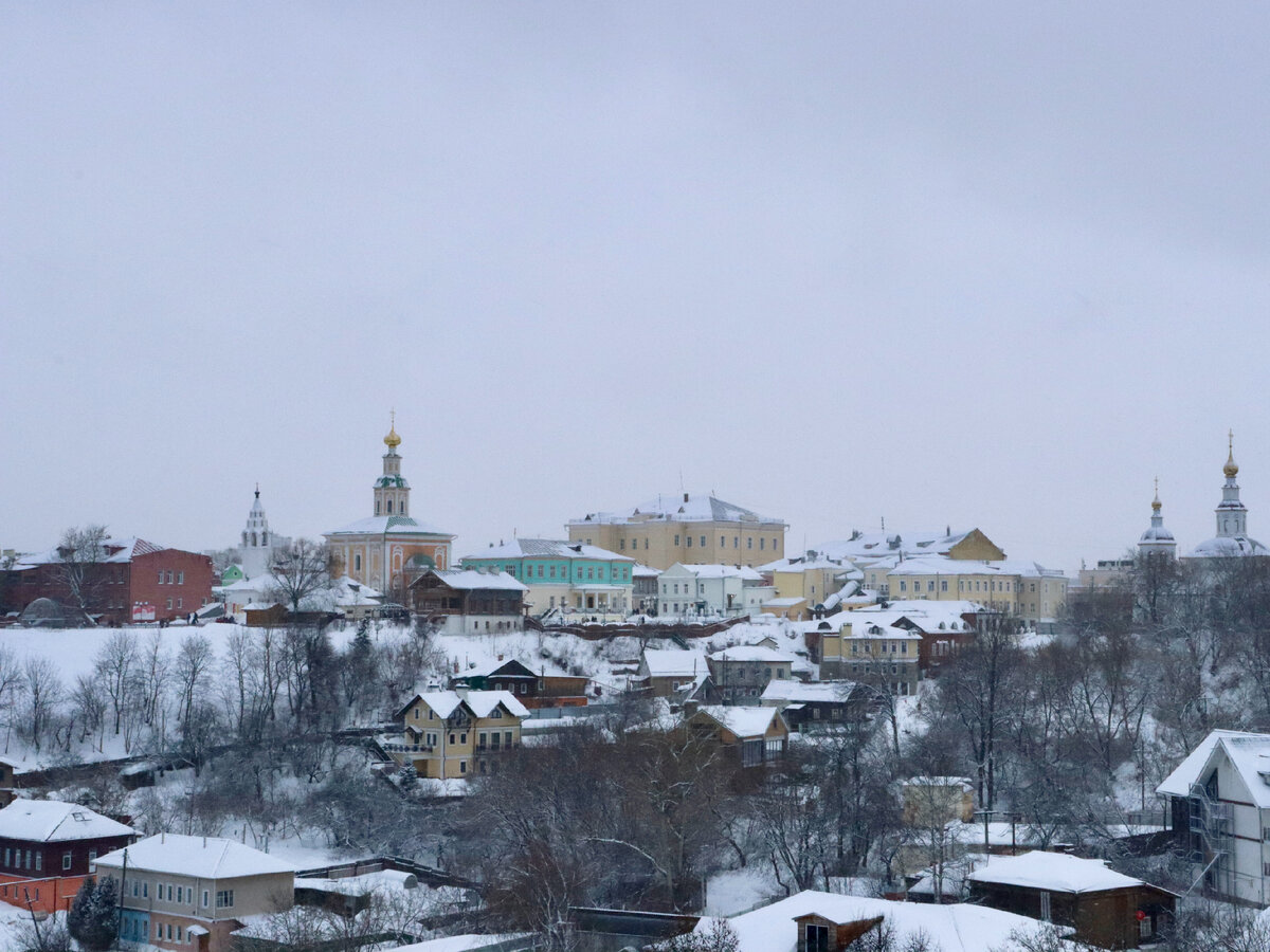 Вид со смотровой площадки. г. владимир.