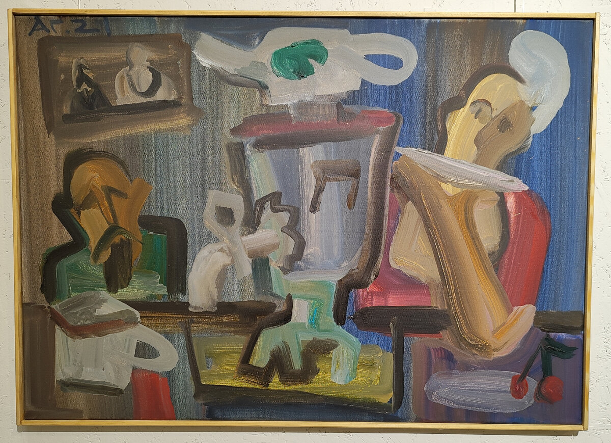 Александр Гущин "Хозяйка", холст/масло