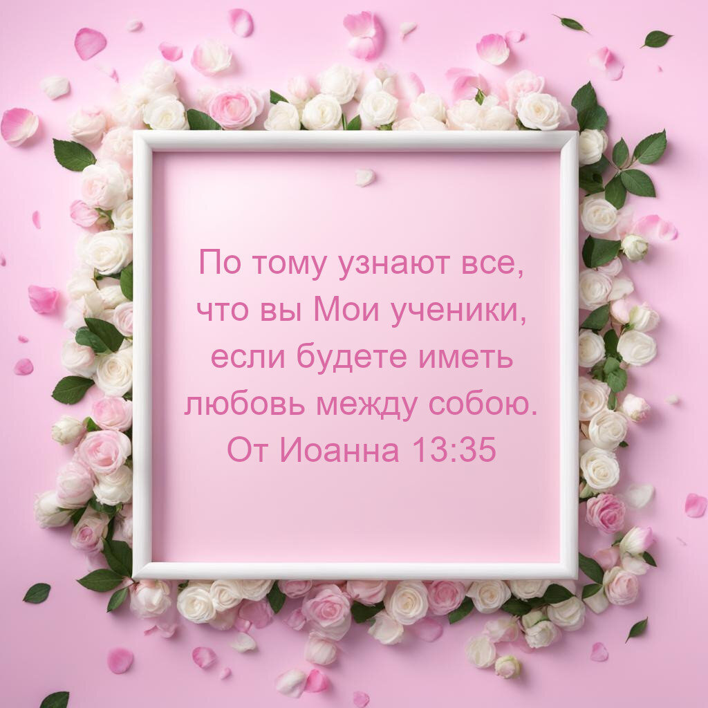 Источник: авторский, разрешение 1024х1024, цитата из Библии от Иоанна 13:35