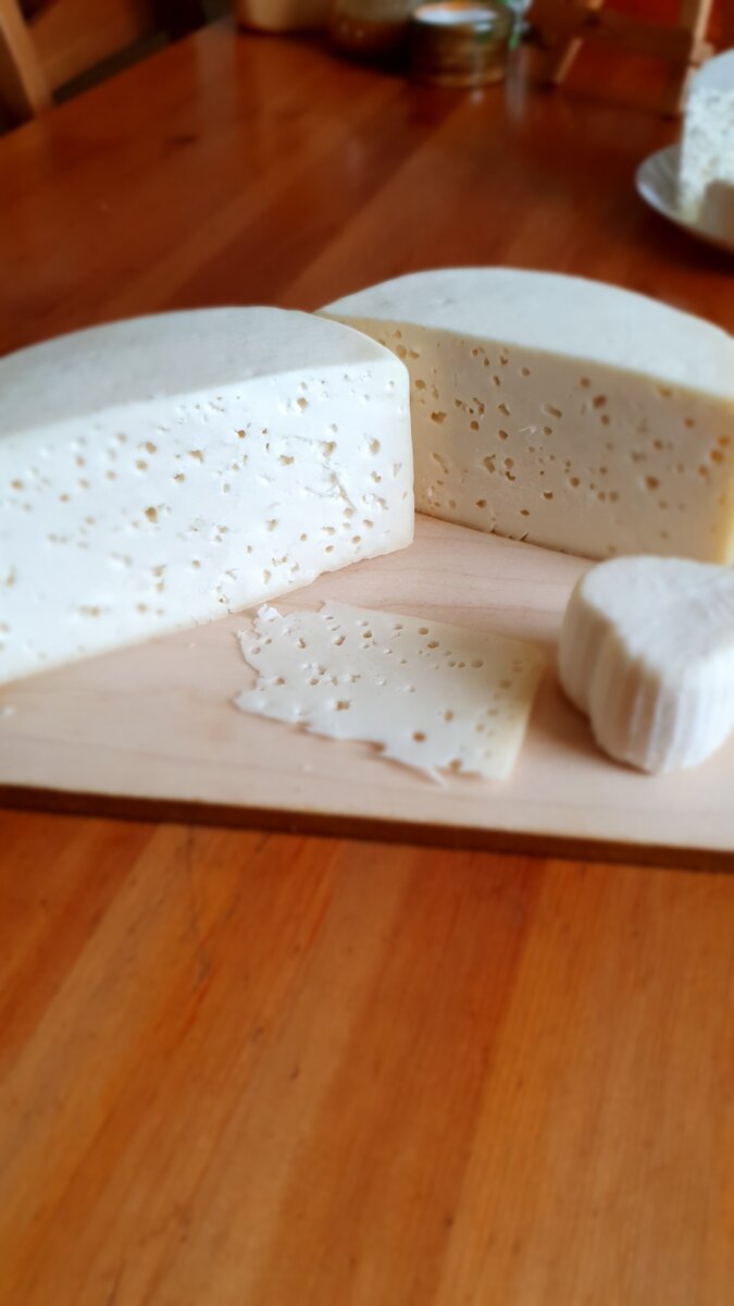Сыр из молока от моих коз. 