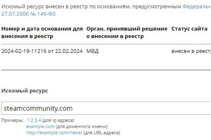 Фото: скриншот с сайта eais.rkn.gov.ru/