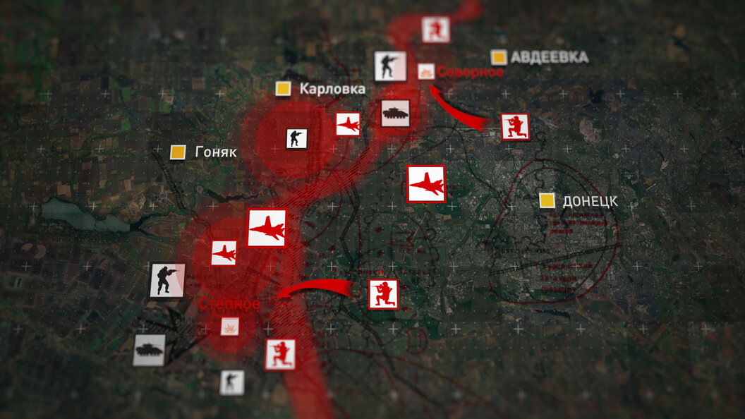    Карта-схема наступления. Телеканал Царьград