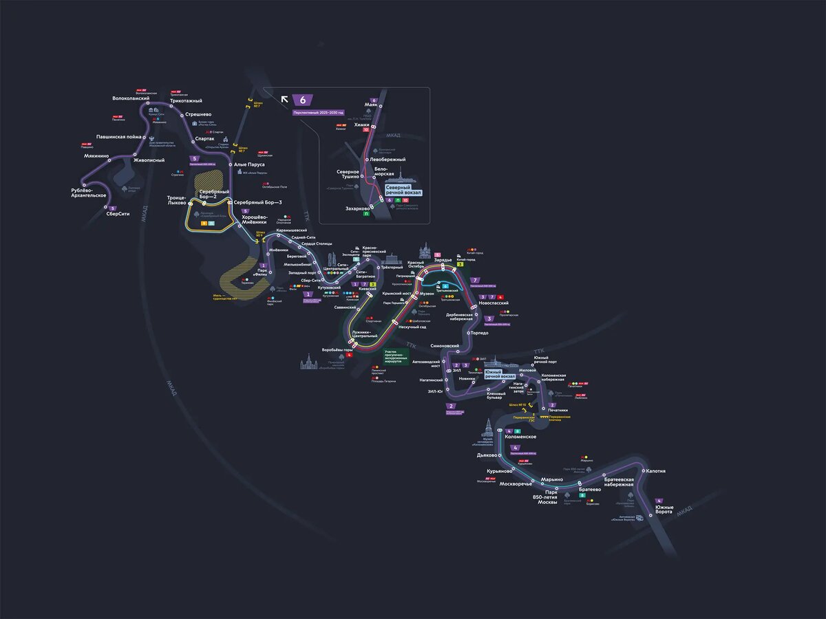 Опубликована схема линий речного транспорта Москвы до 2030 года | Сравни |  Дзен