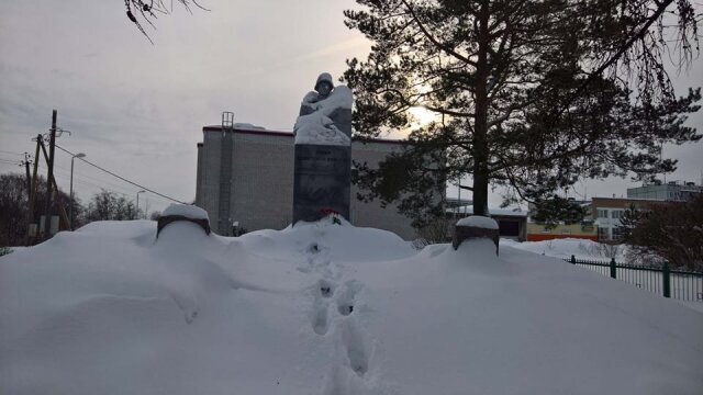 Мемориал в Путилово. Зима 2019-го. Фото: АиФ/ Марина Сизова