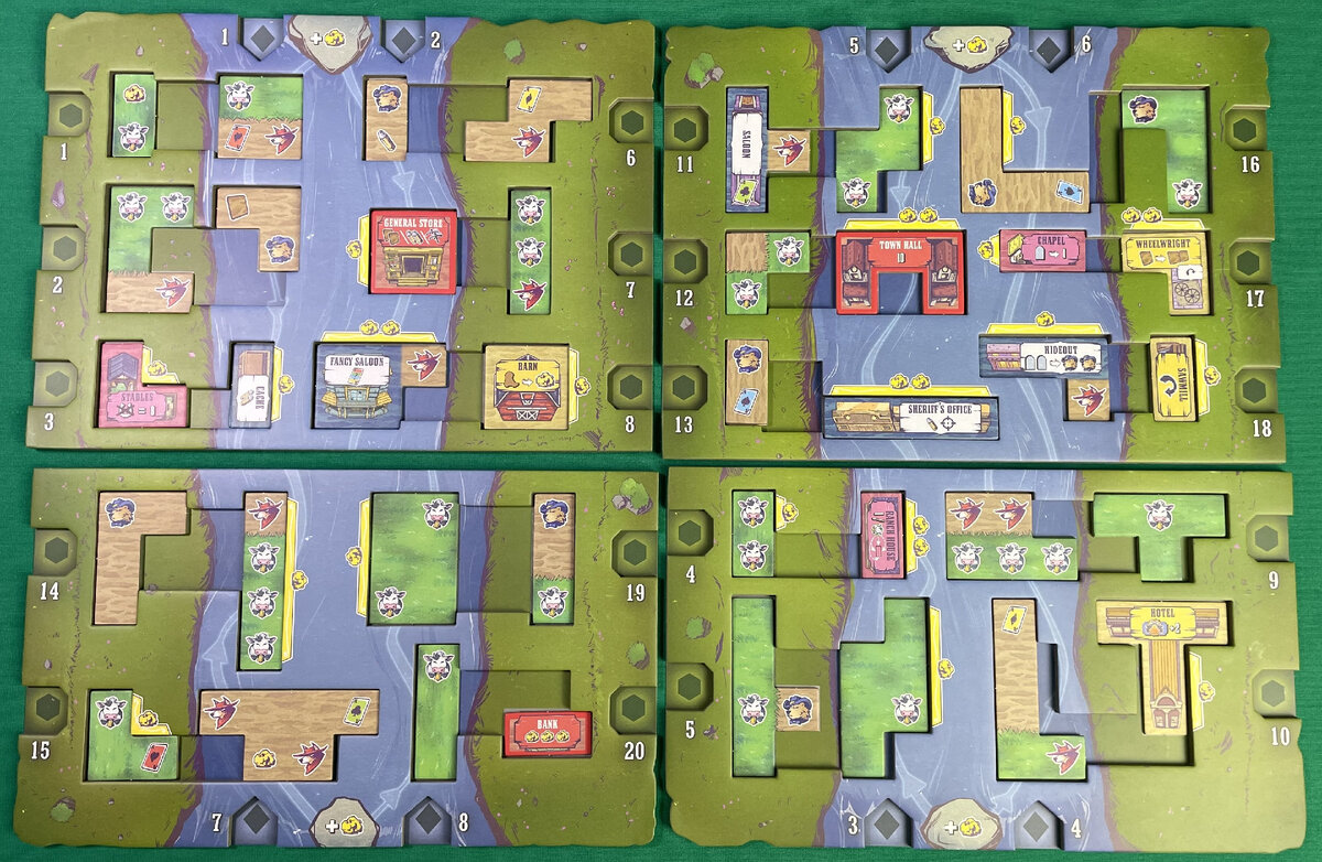 Поле, начиненное разноформенными тайлами. По сути ваш рынок с коровами, шерифами, бандитами и зданиями.