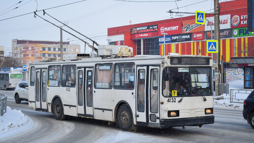 Троллейбус БКМ-20101 БТРМ-4132. Покатушки по Барнаулу.