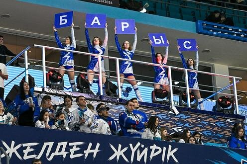 Поддержка ХК "Барыс". Фото пресс-службы ХК "Барыс"