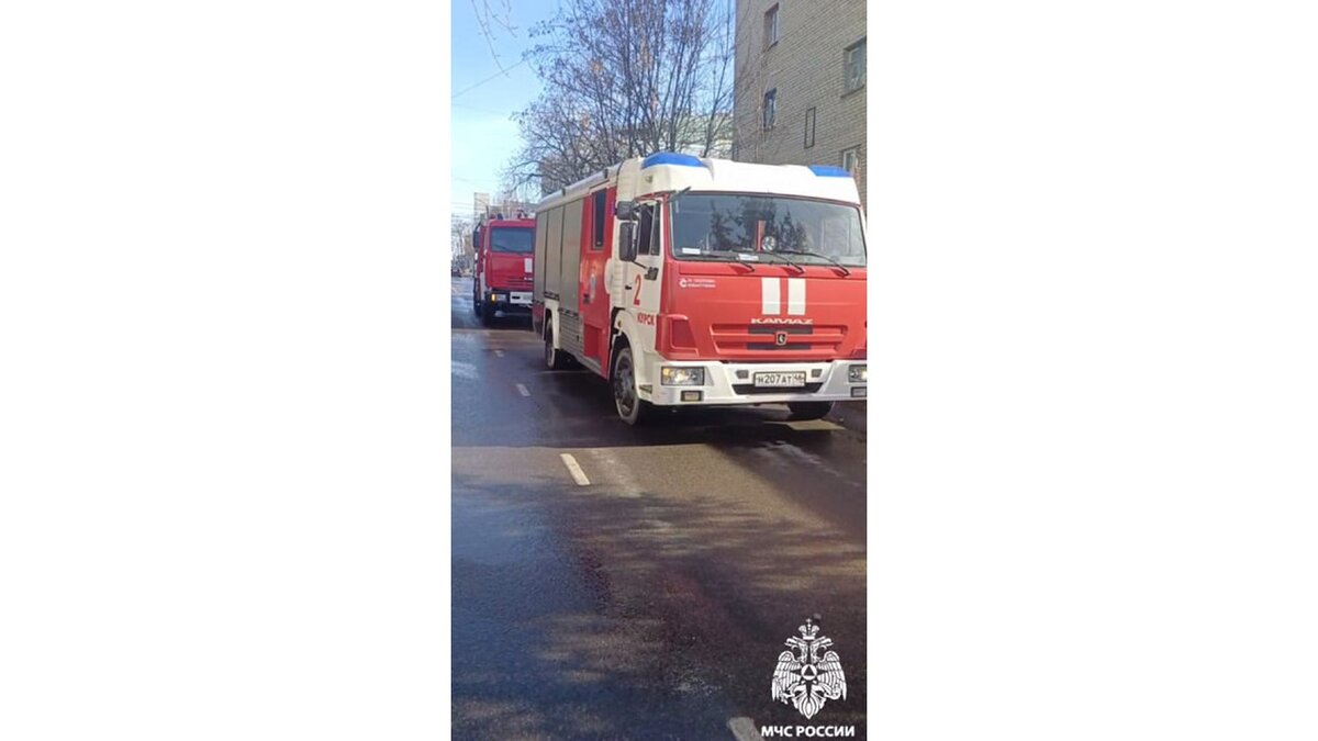    В Курске при пожаре эвакуировали 5 человек
