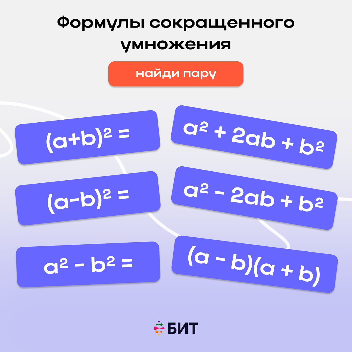 Как выучить формулы сокращенного умножения? | Онлайн школа 