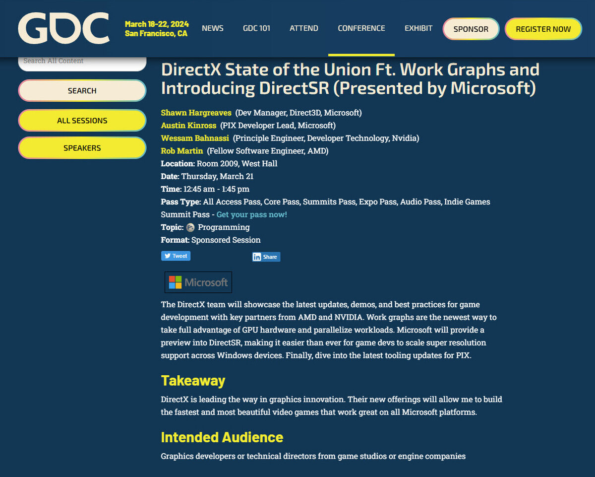 Команда Microsoft DirectX представит 