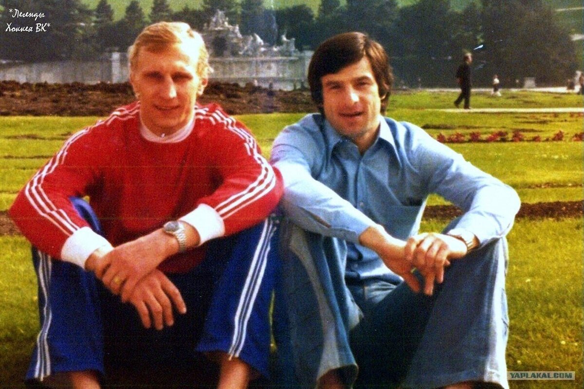 Александр Гусев и Валерий Харламов
