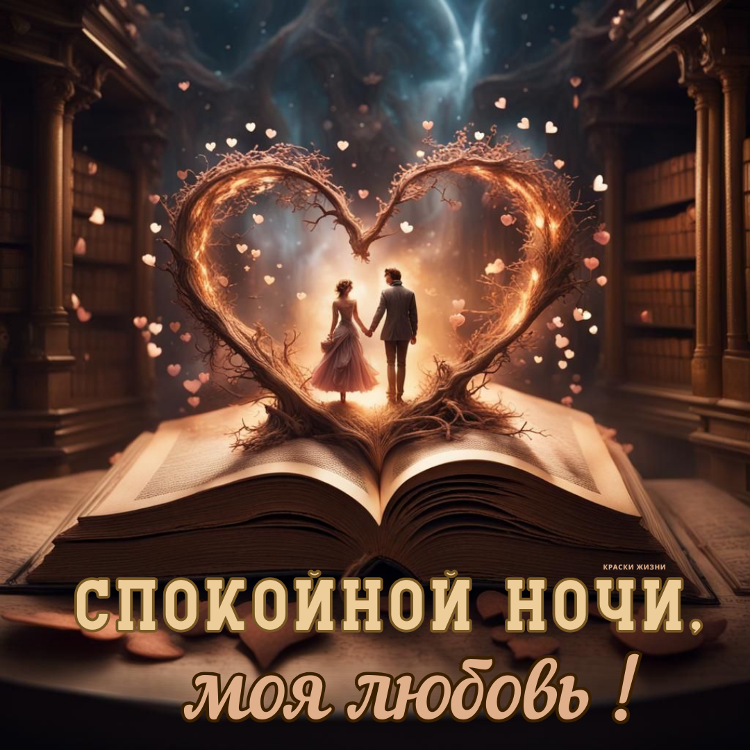 Спокойной ночи любовь моя женщине картинки