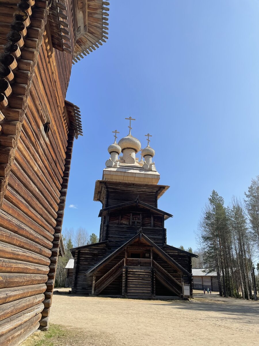 Церковь Вознесения Господня из села Кушерека Онежского р-на. Музей «Малые Корелы», Архангельская область.