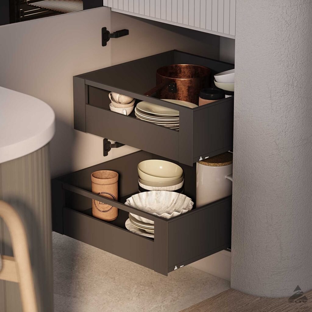 Организация хранения является наиболее актуальной проблемой для маленьких гарнитуров