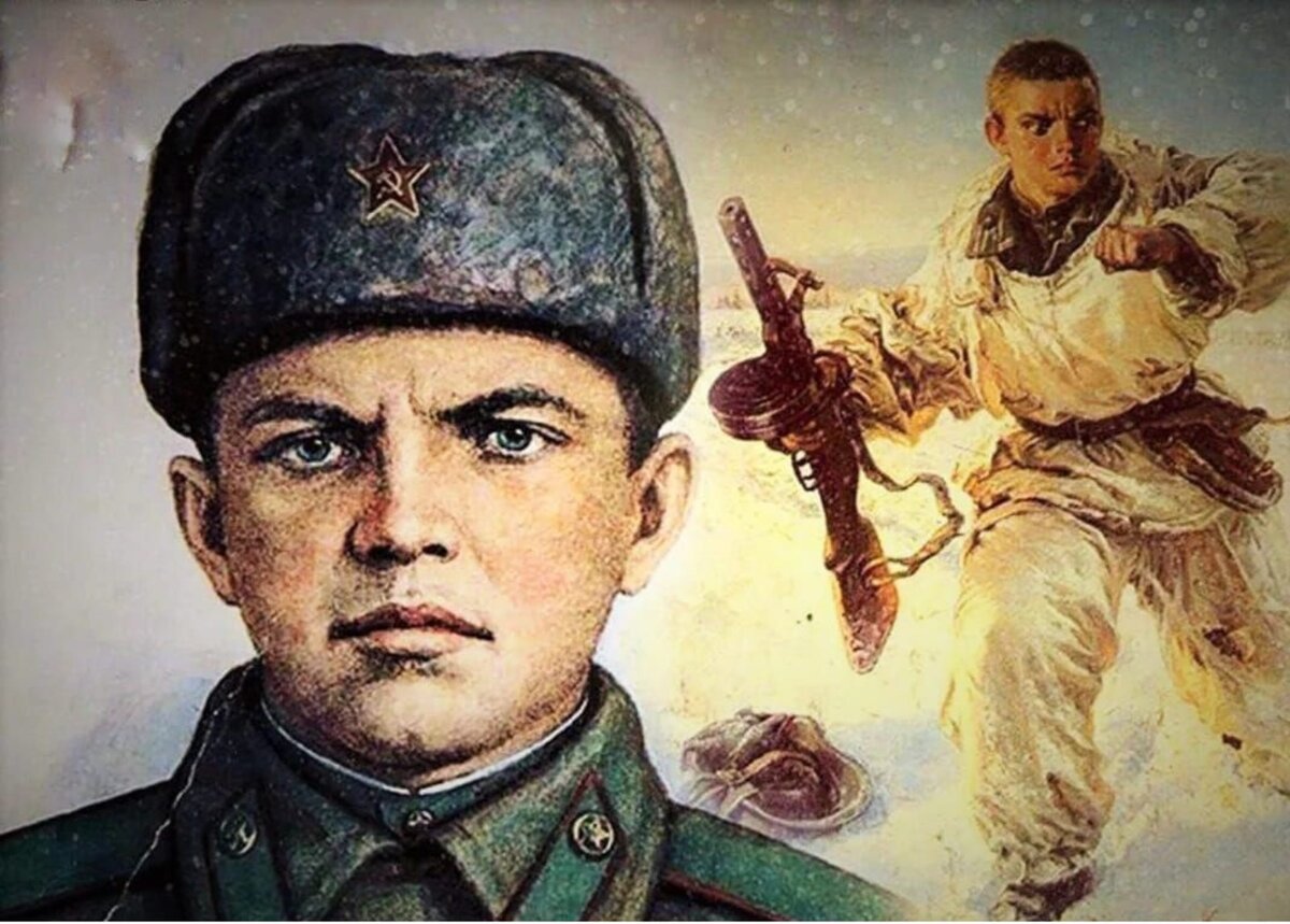 Герой Советского Союза Александр Матросов, ( 1924- 1943 гг). 