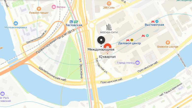 Ближайшая станция метро на карте рядом с ЖК «IQ-квартал»