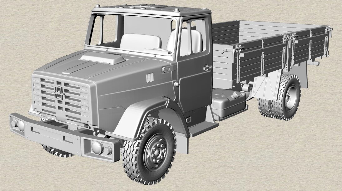 ЗИЛ-4331. 3D модель. Автор: Михаил Пермь