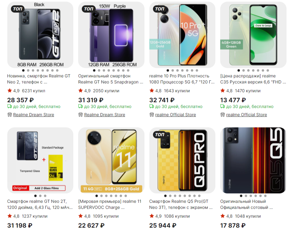 Промокоды Алиэкспресс на Realme