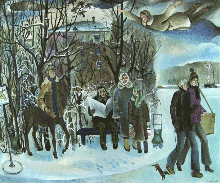 «Март» – работа художницы Марины Талашенко, 1975—1976 гг.