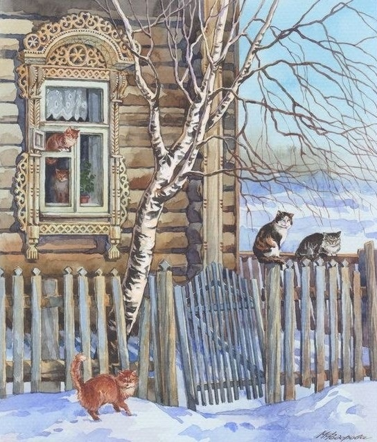 «Март» – работа художницы Марины Фёдоровой