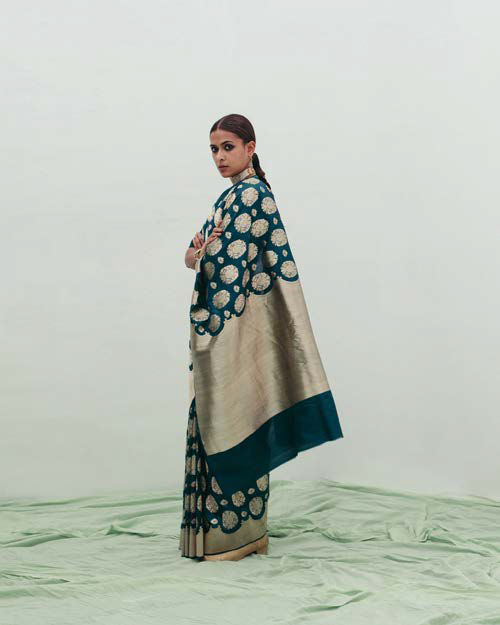 Guler sari by Raw Mango at The Offbeat Sari exhibition, UK. Photography by Ritika Shah