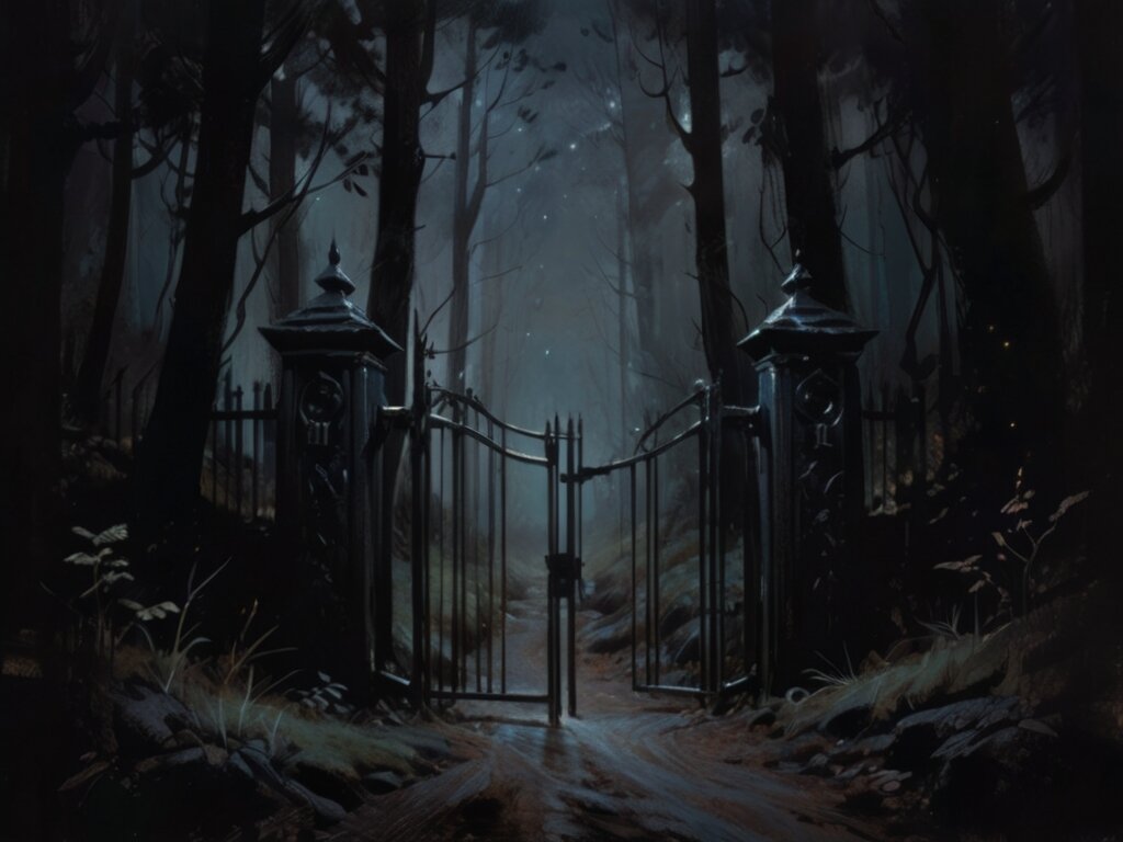 Ворота стояли приоткрытыми.