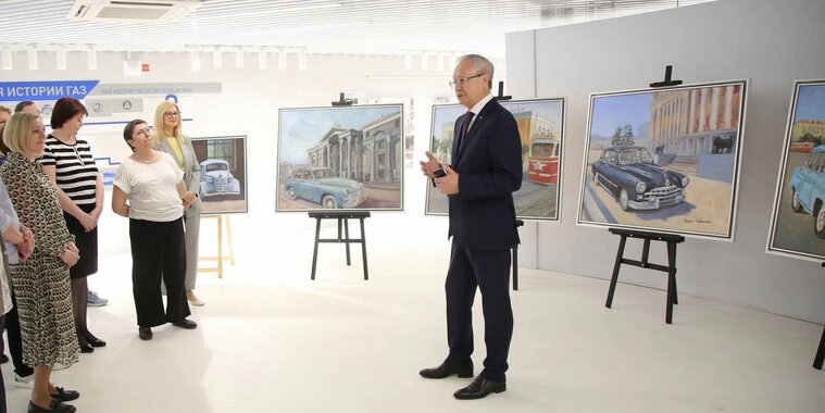    На открытии выставки в 2023 году