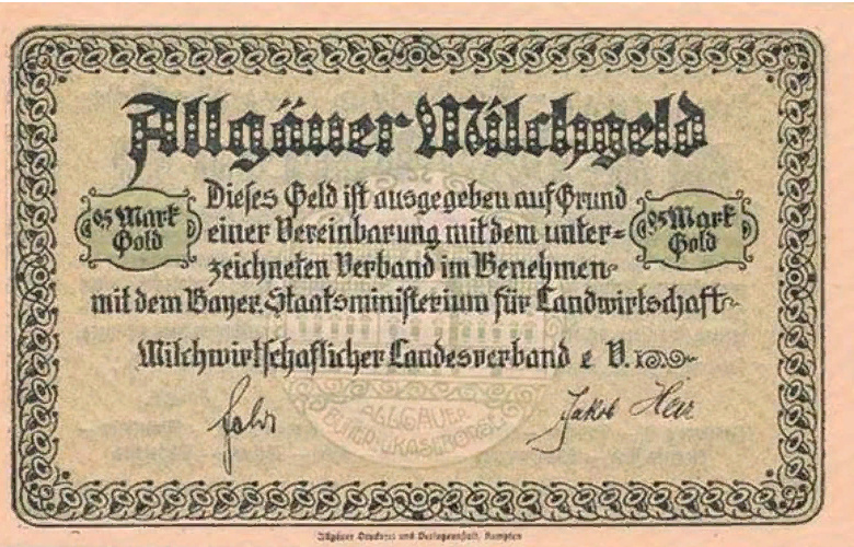 Альгойская ассоциация банков. 0,50 золотой марки (реверс)