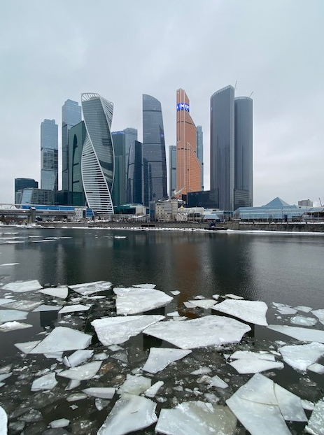 Москва-сити и мост Багратион. Обожаю этот вид в любое время года!