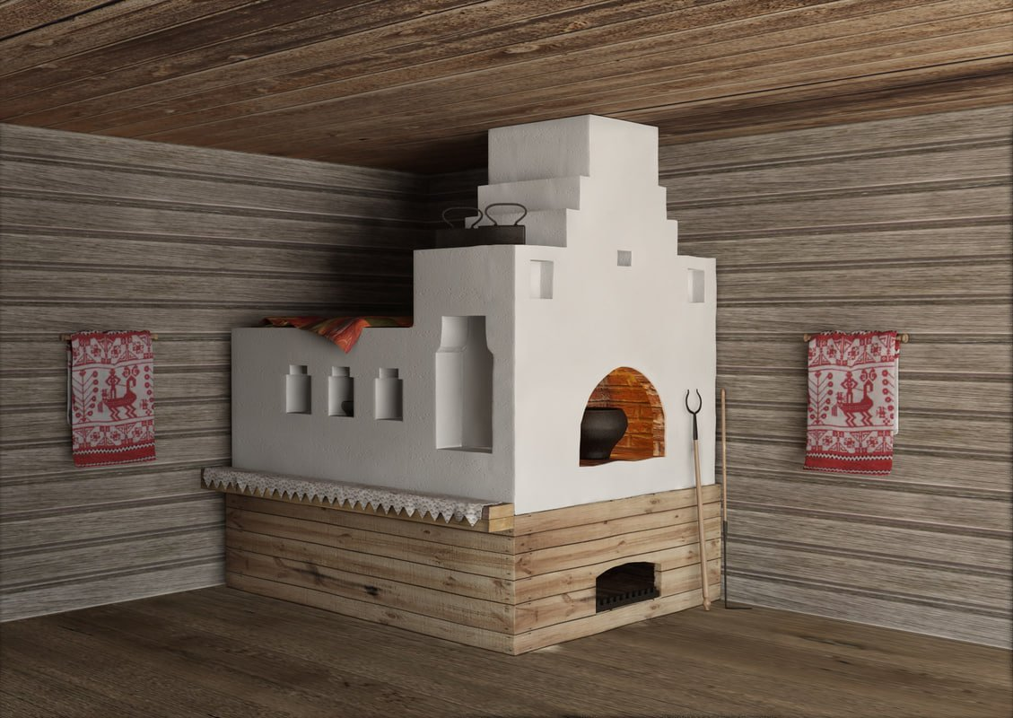 Классическая русская печь.