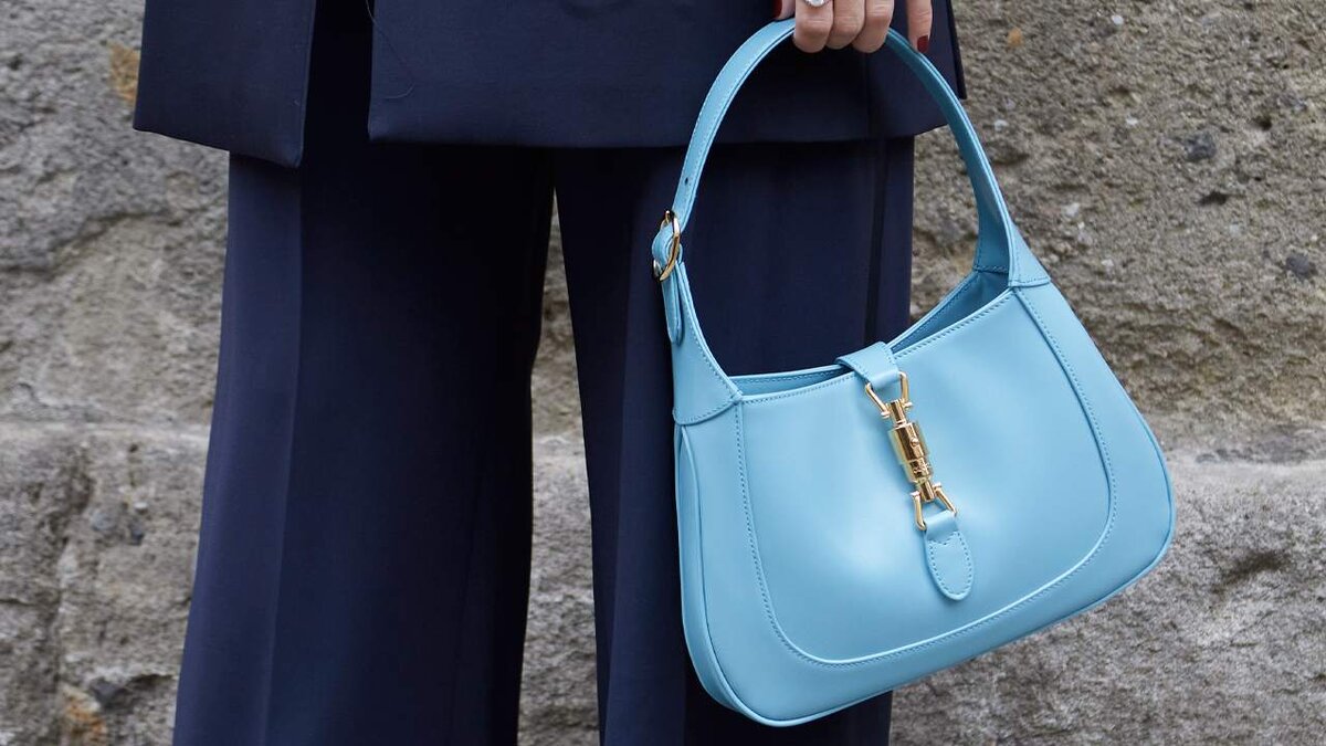 Голубая сумка Jackie 