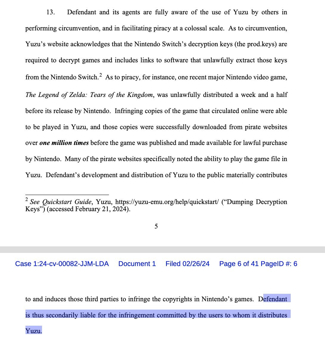    Nintendo подала в суд на создателей эмулятора Yuzu