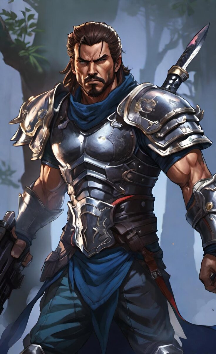 Наёмник Гвен (нейросеть Dream by WOMBO)