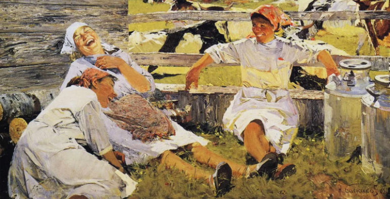 Баскаков Николай Николаевич (1918-1993). Доярки. 