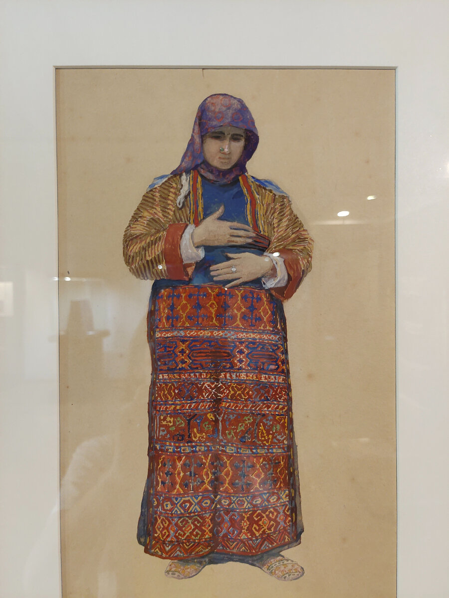 Женщина из Васпуракана. Бумага, акварель. В. Суренянц 