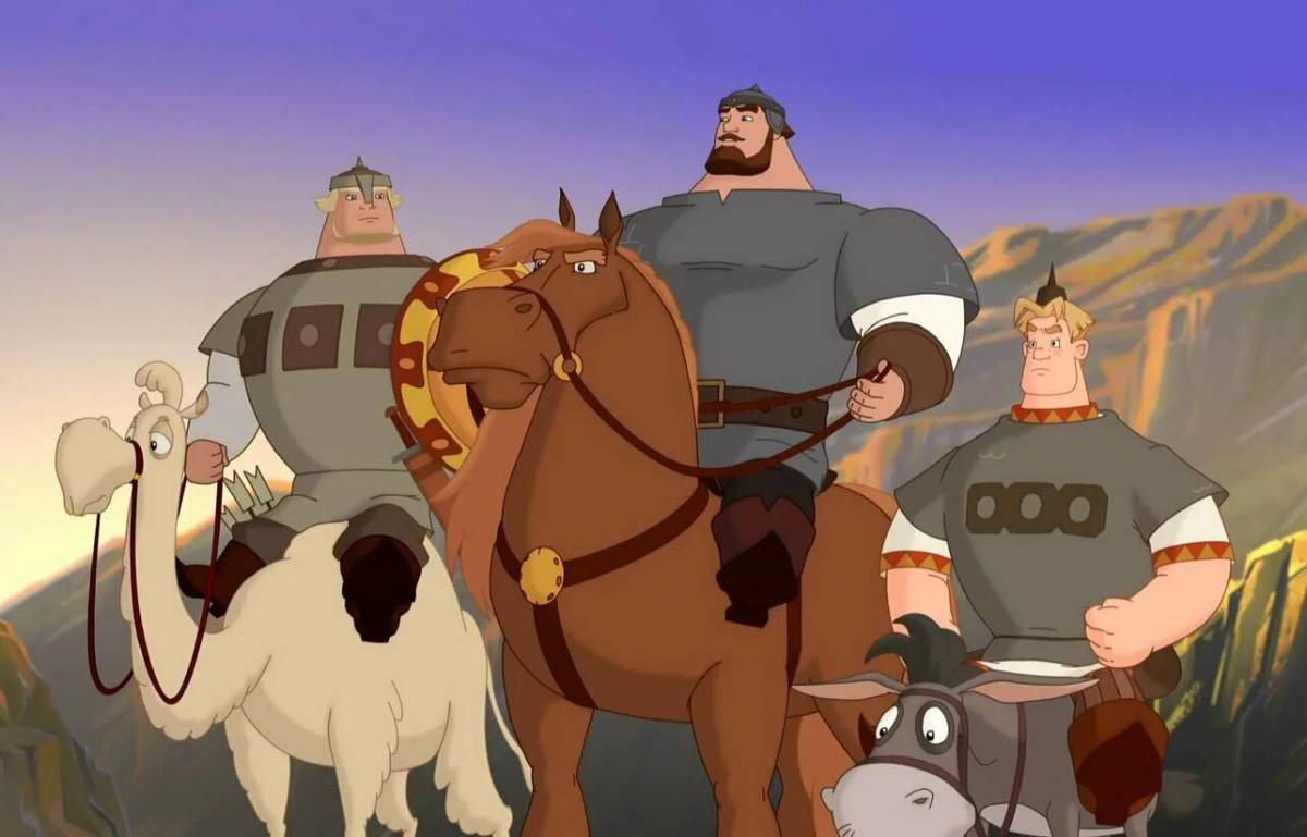 Кадр из мультфильма "Три богатыря" студии "Мельница" (изображение из открытых источников)