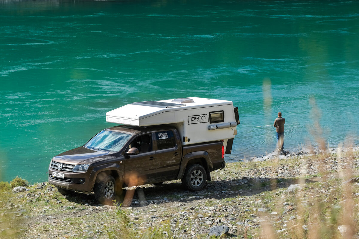 Жилой модуль ORMO на Volkswagen Amarok (двухрядная кабина)