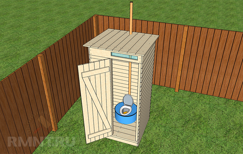 Как построить туалет на даче своими руками