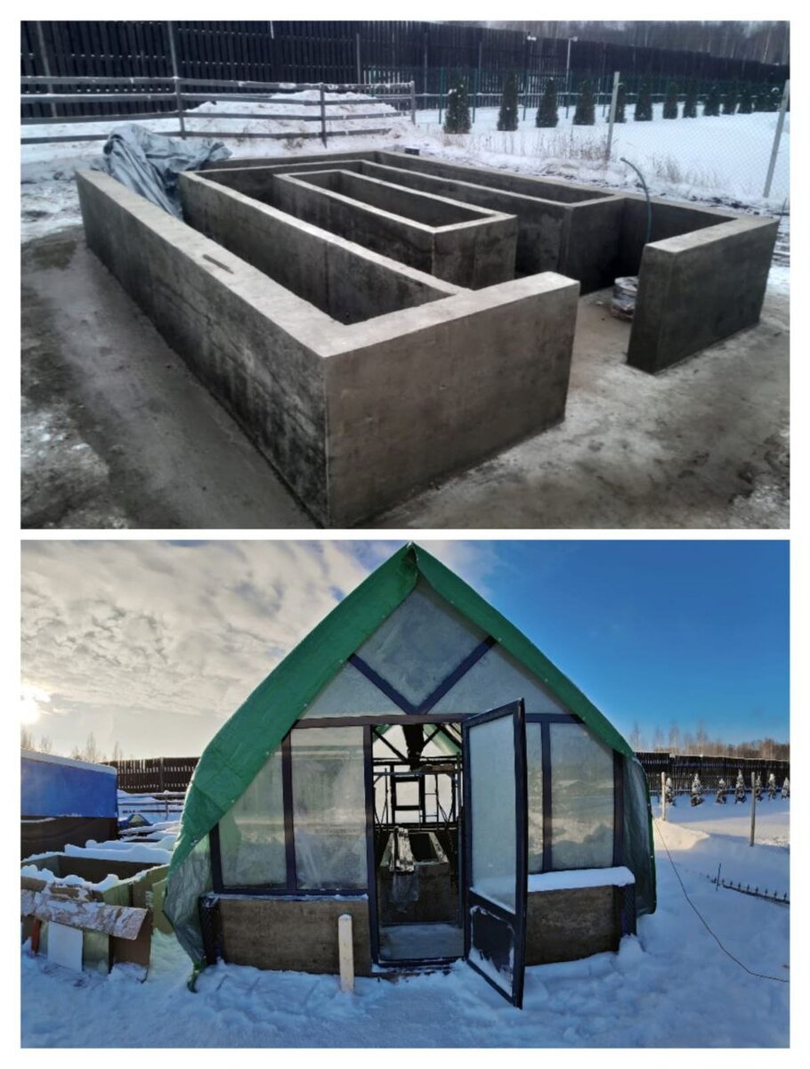 Обратите внимание на удобный вход в теплицу и приподнятые градки