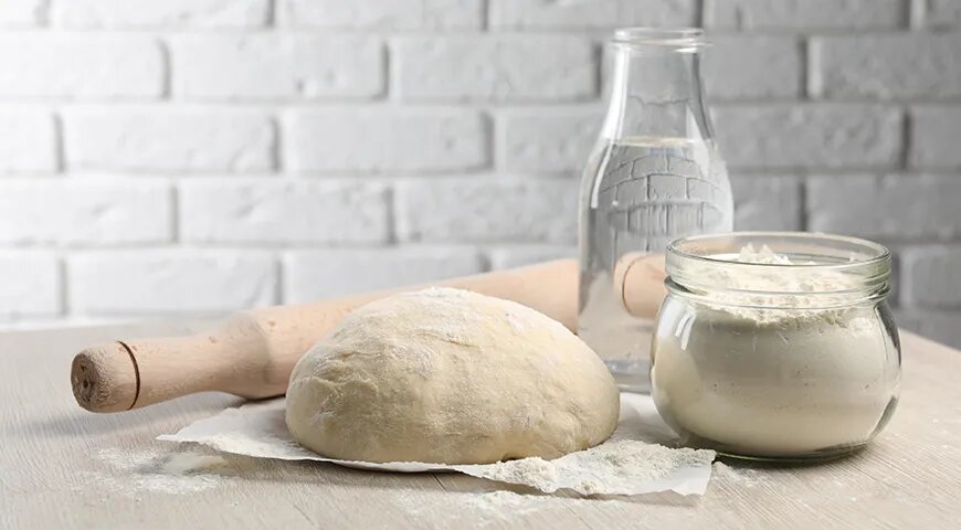 Тесто для кыстыбый на воде